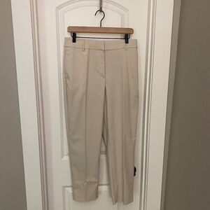Tan Cropped Slacks